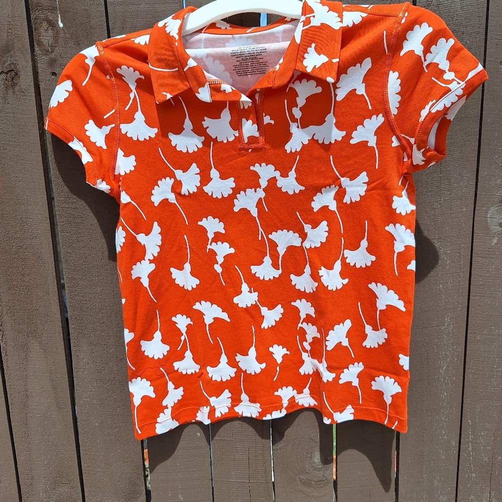 DVF for Target Kid's Collared Short Sleeve Ginko Shirt Size L NWT